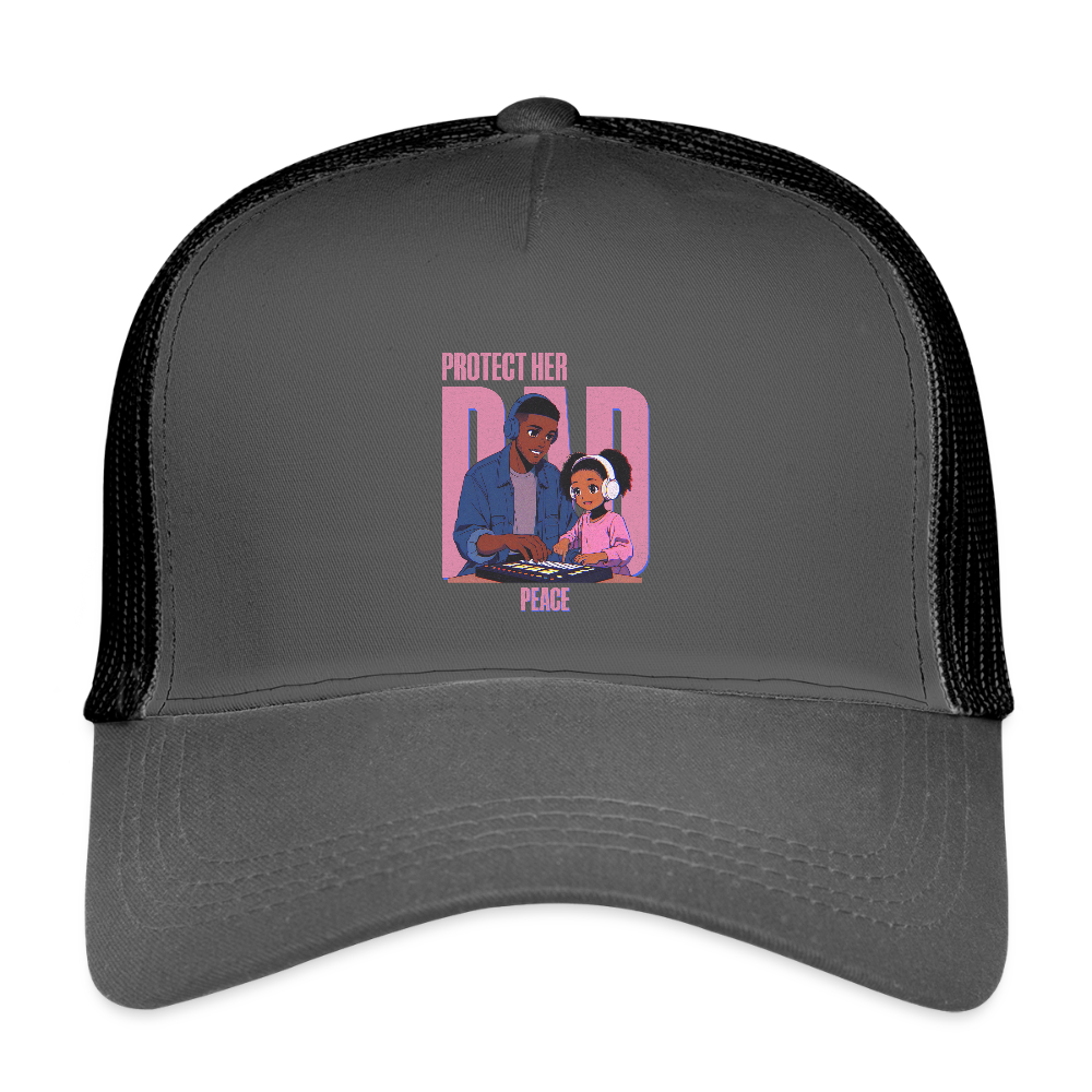 Girl Dad Energy Hat – Protect Her Peace in Style - smoke grey/black