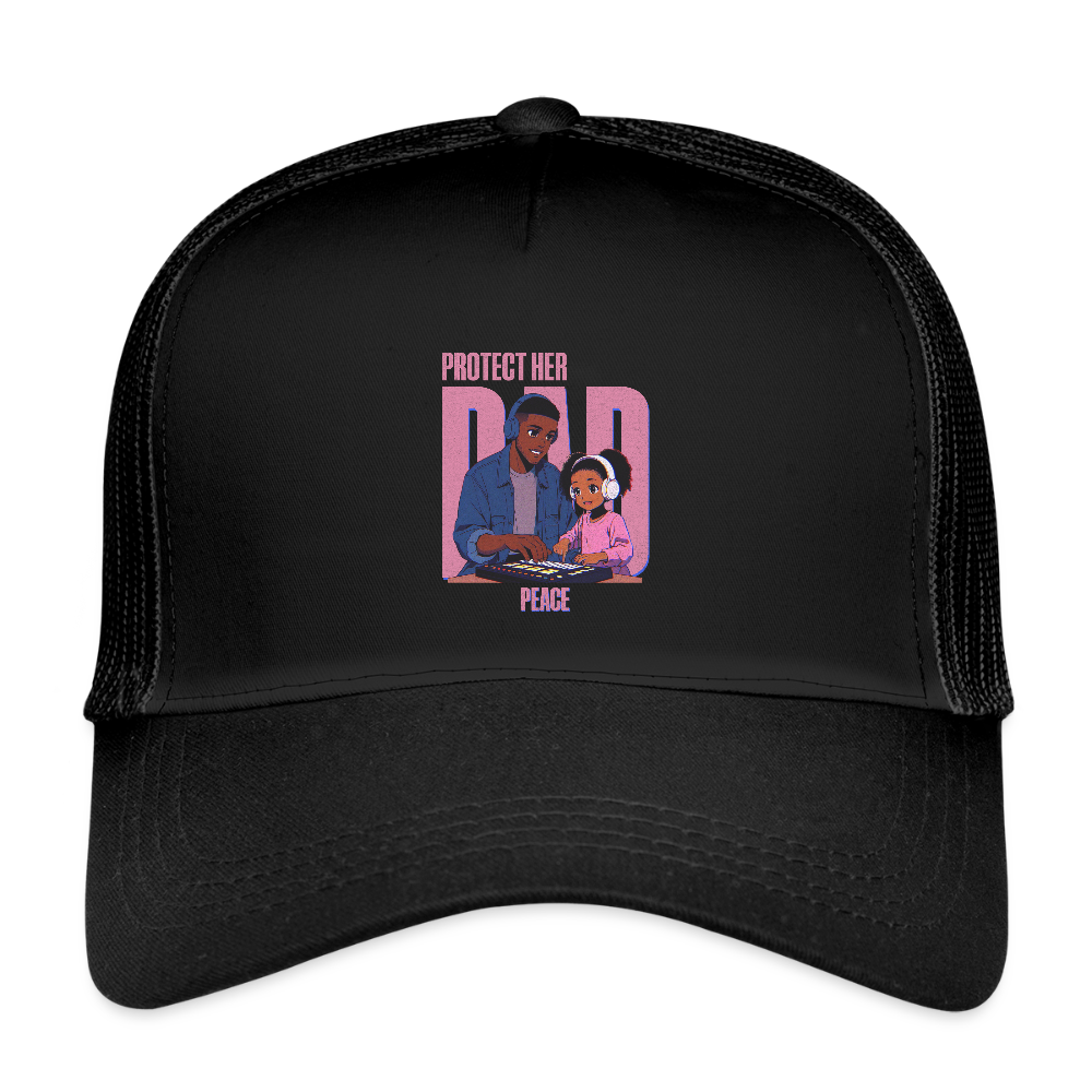 Girl Dad Energy Hat – Protect Her Peace in Style - black/black