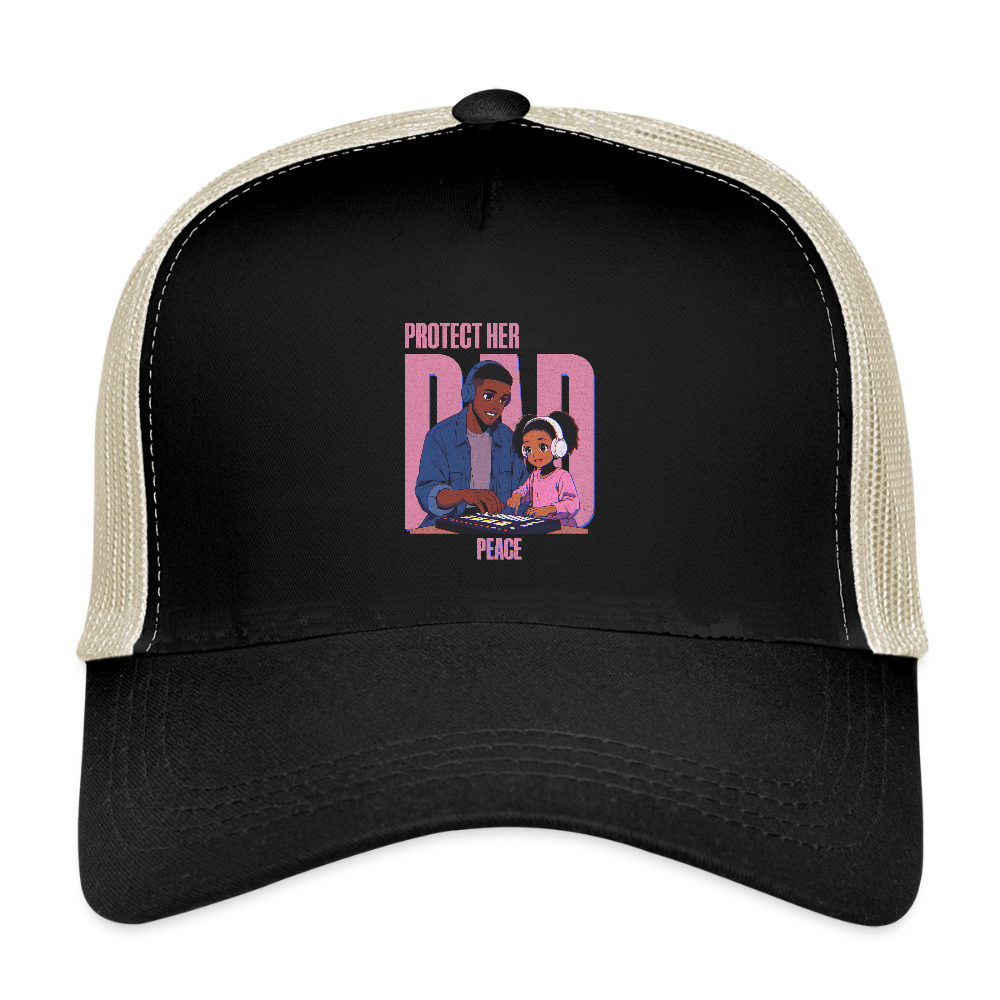Girl Dad Energy Hat – Protect Her Peace in Style - black/oyster